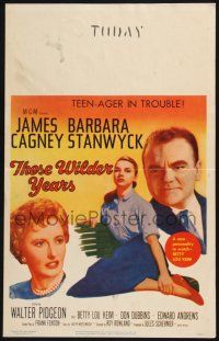 3e954 THESE WILDER YEARS WC '56 James Cagney & Barbara Stanwyck have a teenager in trouble!