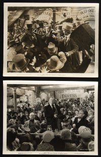 3f494 MIGHTY BARNUM 2 8x10 stills '34 images of Wallace Beery in the title role, Adolphe Menjou!