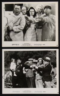 3f519 STOP LOOK & LAUGH 2 8x10 stills '60 Three Stooges, great images of Larry, Moe & Curly!