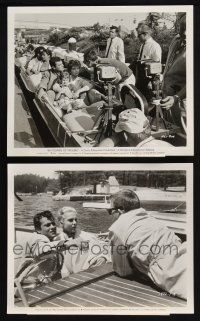 3f526 TONY CURTIS 2 candid 8x10 stills '50s w/Jewison & Pleshette at Disneyland, & w/ Blake Edwards