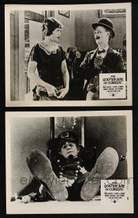 3f468 GOLDEN AGE OF COMEDY 2 English FOH LCs '58 images of Ben Turpin, Harry Langdon & Ford Sterling