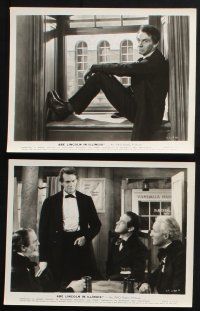 3f080 ABE LINCOLN IN ILLINOIS 10 8x10 stills '40 great images of Raymond Massey!