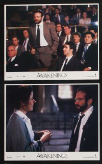 3f577 AWAKENINGS 8 8x10 mini LCs '90 directed by Penny Marshall, Robert De Niro & Robin Williams!