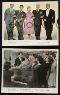 3f985 BUNDLE OF JOY 3 color 8x10 stills '57 Debbie Reynolds, Eddie Fisher, Adolphe Menjou, Noonan!