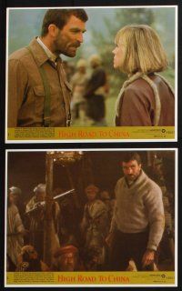 3f709 HIGH ROAD TO CHINA 8 8x10 mini LCs '83 great images of aviator Tom Selleck & Bess Armstrong!