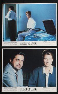 3f716 HOUSE OF GAMES 8 8x10 mini LCs '87 David Mamet, Lindsay Crouse, Joe Mantegna, 2 poker scenes!