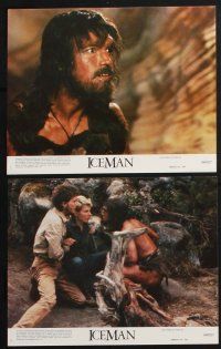 3f723 ICEMAN 8 8x10 mini LCs '84 Fred Schepisi, John Lone is an unfrozen Neanderthal caveman!