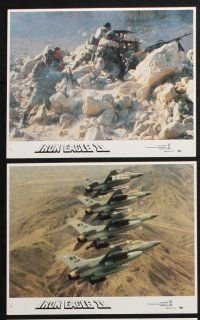 3f731 IRON EAGLE 2 8 8x10 mini LCs '88 Louis Gossett Jr., Mark Humphrey, Margolin, F-16 Falcon!