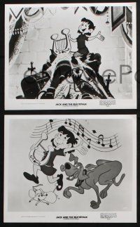 3f406 JACK & THE BEANSTALK 3 8x10 stills '76 cool cartoon art of classic fairy tale!