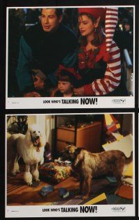 3f760 LOOK WHO'S TALKING NOW 8 8x10 mini LCs '93 John Travolta & Kirstie Alley with cute kids!