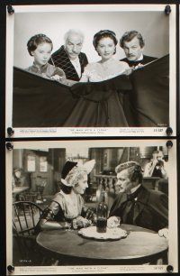 3f050 MAN WITH A CLOAK 13 8x10 stills '51 Joseph Cotten & Barbara Stanwyck with puppy!
