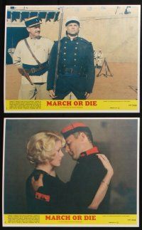 3f771 MARCH OR DIE 8 8x10 mini LCs '76 Gene Hackman, Terence Hill in French Foreign Legion!