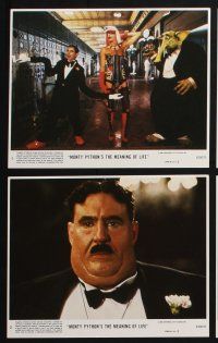 3f784 MONTY PYTHON'S THE MEANING OF LIFE 8 8x10 mini LCs '83 Chapman, Cleese, Gilliam, Idle, Palin