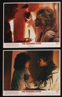 3f785 MORNING AFTER 8 8x10 mini LCs '86 director Sidney Lumet candid, Jane Fonda & Jeff Bridges!
