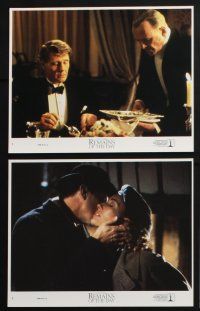3f847 REMAINS OF THE DAY 8 8x10 mini LCs '93 Anthony Hopkins, James Fox, Christopher Reeve!