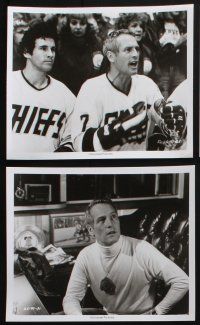 3f278 SLAP SHOT 6 8x10 stills '77 Paul Newman, Michael Ontkean, great hockey images!