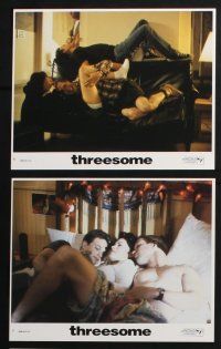 3f911 THREESOME 8 8x10 mini LCs '94 Lara Flynn Boyle, Stephen Baldwin, Josh Charles!