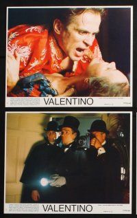 3f925 VALENTINO 8 8x10 mini LCs '77 Rudolph Nureyev as the silent star, Michelle Phillips!