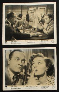 3f153 GREAT LOVER 8 English FOH LCs '49 wacky scenes of comic Bob Hope and sexy Rhonda Fleming!