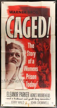 3g617 CAGED 3sh '50 Eleanor Parker is one of the women without men, except in their memories!