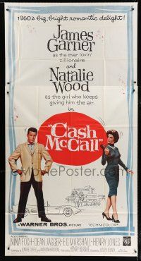 3g627 CASH MCCALL 3sh '60 zillionaire James Garner, Natalie Wood, big bright romantic delight!
