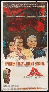 3g655 DEVIL AT 4 O'CLOCK 3sh '61 Howard Terpning artwork of Spencer Tracy & Frank Sinatra!
