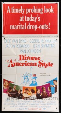 3g659 DIVORCE AMERICAN STYLE 3sh '67 Dick Van Dyke, Debbie Reynolds, today's marital drop-outs!