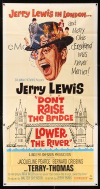 3g662 DON'T RAISE THE BRIDGE, LOWER THE RIVER 3sh '68 wacky image of Jerry Lewis in London!