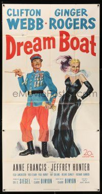 3g666 DREAM BOAT 3sh '52 sexy Ginger Rogers was professor Clifton Webb's co-star in silent movies!