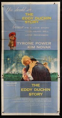 3g669 EDDY DUCHIN STORY 3sh '56 Tyrone Power & Kim Novak in a love story you will remember!