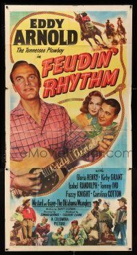 3g678 FEUDIN' RHYTHM 3sh '49 Eddy Arnold the Tennessee Plowboy with his guitar!