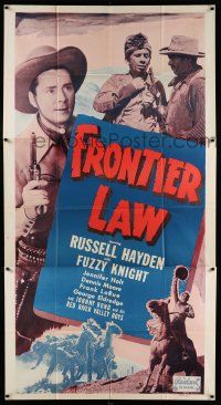3g694 FRONTIER LAW 3sh R50 great images of cowboys Russell Hayden & Fuzzy Knight!