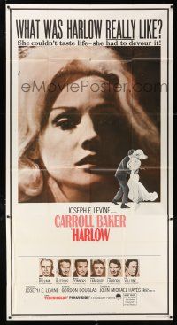 3g725 HARLOW 3sh '65 Carroll Baker in the title role, what was she really like!
