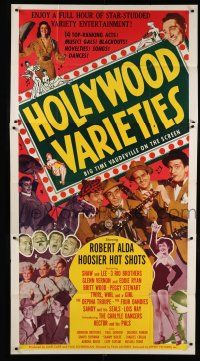 3g744 HOLLYWOOD VARIETIES 3sh '50 Big Time Vaudeville with 14 top ranking acts!