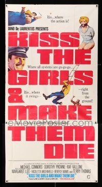 3g775 KISS THE GIRLS & MAKE THEM DIE 3sh '66 Mike Connors & sexy Dorothy Provine!