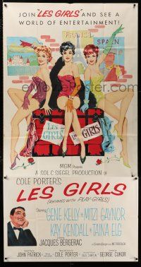 3g789 LES GIRLS 3sh '57 art of Gene Kelly + sexy Mitzi Gaynor, Kay Kendall & Taina Elg