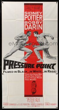 3g856 PRESSURE POINT 3sh '62 Sidney Poitier squares off against Bobby Darin, cool art!