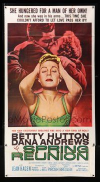 3g914 SPRING REUNION 3sh '57 Betty Hutton hungered for a man of her own, Dana Andrews!