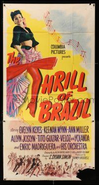 3g947 THRILL OF BRAZIL 3sh '46 great full-length image of sexy Ann Miller showing her leg!