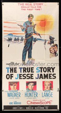 3g955 TRUE STORY OF JESSE JAMES 3sh '57 Nicholas Ray, Robert Wagner, Jeffrey Hunter, Hope Lange