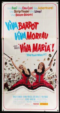 3g972 VIVA MARIA 3sh '66 Louis Malle, sexiest French babes Brigitte Bardot & Jeanne Moreau!