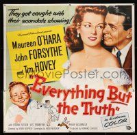3g249 EVERYTHING BUT THE TRUTH 6sh '56 sexy Maureen O'Hara got caught with her scandals showing!