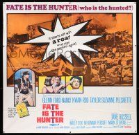 3g252 FATE IS THE HUNTER 6sh '64 Glenn Ford, Rod Taylor & Suzanne Pleshette have a date with fate!