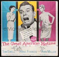 3g271 GREAT AMERICAN PASTIME 6sh '56 baseball, Tom Ewell between sexy Anne Francis & Ann Miller!