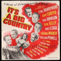 3g293 IT'S A BIG COUNTRY 6sh '51 Gary Cooper, Janet Leigh, Gene Kelly & other major stars!