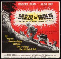 3g315 MEN IN WAR 6sh '57 art of soldiers Robert Ryan & Aldo Ray fighting in Korea, Anthony Mann!