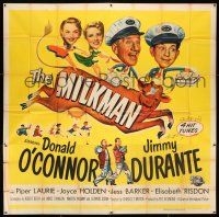 3g317 MILKMAN 6sh '50 wacky art of Donald O'Connor & Jimmy Durante + sexy Piper Laurie!