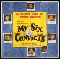 3g324 MY SIX CONVICTS 6sh '52 the human side of the men on the inside, cool different art!