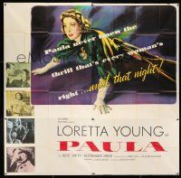 3g335 PAULA 6sh '52 Loretta Young never knew the thrill that's every woman's right until that night