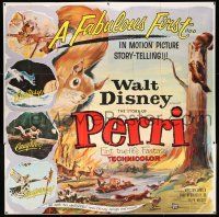 3g336 PERRI 6sh '57 Disney's fabulous first in motion picture story-telling, wacky squirrels!